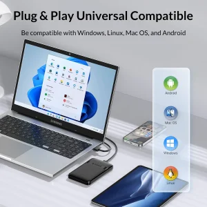 قاب هارددیسک اکسترنال 2.5 اینچی usb-C اوریکو مدل 2577C3-V1