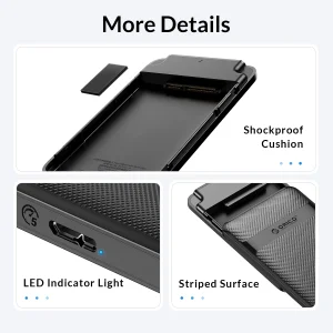 قاب هارددیسک اکسترنال 2.5 اینچی usb-C اوریکو مدل 2577C3-V1