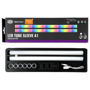 روکش نورپردازی لوله های خنک کننده مایع کولرمستر مدل LED Tube Sleeve A1