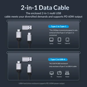 قاب هارد اکسترنال USB -C اوریکو مدل 5528C3-C