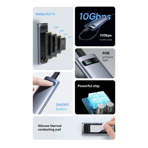 باکس هارد M.2/NVME بیسوس مدل  FlyJoy Series BS-OH155