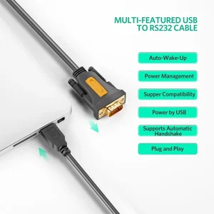 کابل تبدیل USB به سریال RS232 یوگرین مدل CR104-20211 طول 1.5 متر