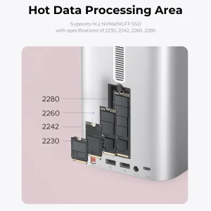 داک استیشن Mini Tower USB-C اوریکو مدل M435-V1