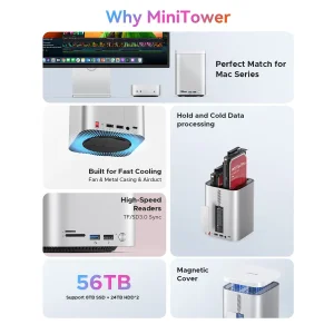 داک استیشن Mini Tower USB-C اوریکو مدل M435-V1