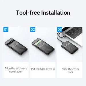 قاب هارددیسک اکسترنال 2.5 اینچی Micro-B اوریکو مدل 2577U3-V1