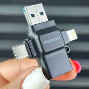 مبدل USB 3.0 OTG به Type C / USB 2.0 / لایتنینگ/ کارت‌خوان TF پرودو مدل PD-ETK09