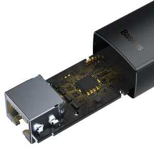 مبدل usb-c به LAN باسئوس مدل WKQX000301