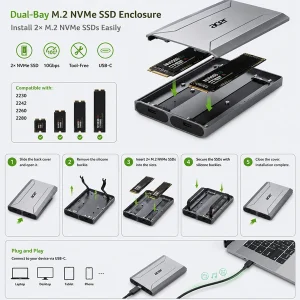 قاب هارد اکسترنال NVME ایسر مدل ODK3N0