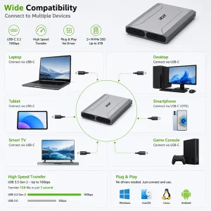 قاب هارد اکسترنال NVME ایسر مدل ODK3N0