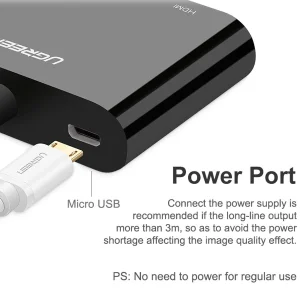 تبدیل HDMI به VGA و HDMI یوگرین مدل CM101-40744