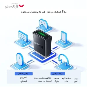 دانگل بلوتوث باسئوس مدل BA07