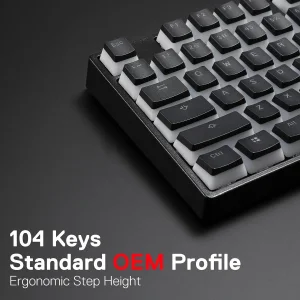 کلید یدکی کیبورد ردراگون مدل A130 BLACK  مجموعه 104 عددی