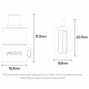 مبدل USB-C به USB یسیدو مدل GS31