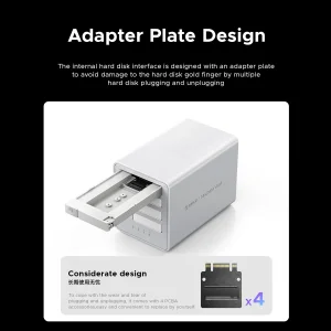 باکس 4 سینی M.2 NVMe SSD اوریکو مدل 8848U4