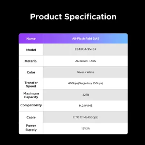 باکس 4 سینی M.2 NVMe SSD اوریکو مدل 8848U4
