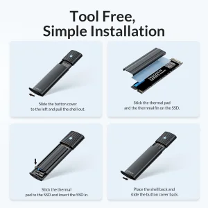 قاب اس اس دی اکسترنال NVMe M.2 اوریکو مدل PWM2-G2