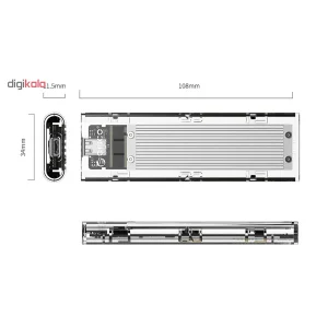 قاب NVMe M.2 SSD اوریکو مدل TCM2-C3
