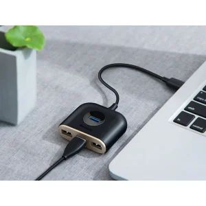 هاب 4 پورت USB باسئوس مدل Square Round