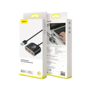 هاب 4 پورت USB باسئوس مدل Square Round