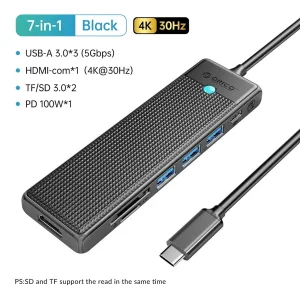 داک استیشن 7 پورت USB-C اوریکو مدل PWD-7P