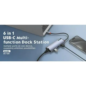 هاب 5 پورت USB-C الدنیو مدل DS-15u