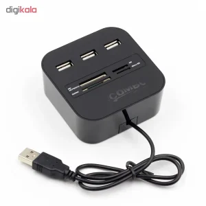 هاب 3 پورت USB و رم ریدر ایکس پی پروداکت مدل XP-HC836