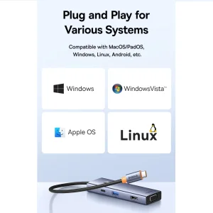 هاب 7 پورت USB-C باسئوس مدل BS-OH160