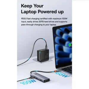 هاب 7 پورت USB-C باسئوس مدل BS-OH160