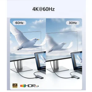 هاب 7 پورت USB-C باسئوس مدل BS-OH160