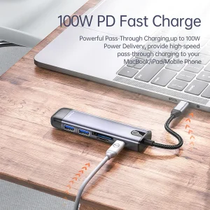 هاب 6 پورت USB-C مک دودو مدل HU-7740