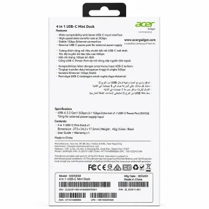 هاب 5 پورت USB-C ایسر مدل ODK3GO