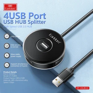هاب 4 پورت USB 2.0 ارلدام مدل ET-HUB13