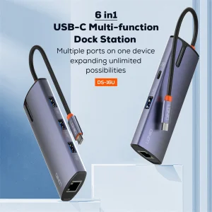 هاب 6 پورت USB-C الدنیو مدل DS-16U