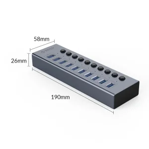 هاب 10پورت اوریکو مدل BT2U3-10AB