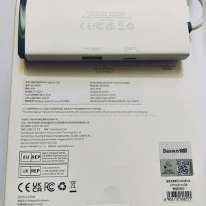 هاب 4 پورت usb3 باسئوس مدل Lite Series -WKQX03010 1M