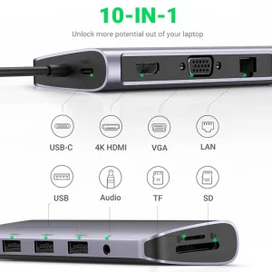 هاب 10 پورت USB-C یوگرین مدل UG-80133