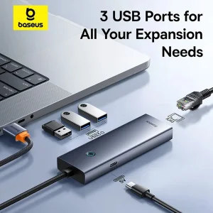 هاب 4 پورت USB 3.0 بیسوس مدل BS-OH109