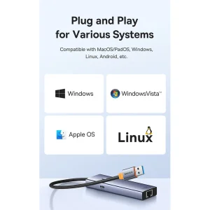 هاب 4 پورت USB 3.0 بیسوس مدل BS-OH109