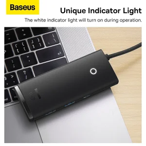 هاب 6 پورت usb-c باسئوس مدل WKQX050001