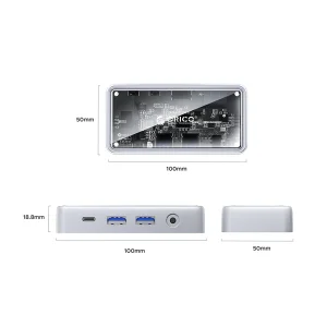 داک استیشن 7 پورت USB-C اوریکو مدل TM10-7P