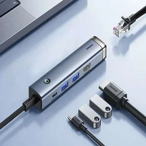 هاب 5 پورت USB-C بیسوس مدل BS-OH165