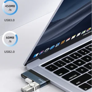 هاب 3 پورت USB-C یوسمز مدل US-SJ490