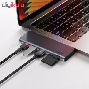 هاب 5 پورت USB-C باسئوس مدل CAHUB-K