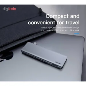 هاب 5 پورت USB-C باسئوس مدل CAHUB-K