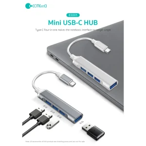 هاب 4 پورت USB-C کوتتسی مدل 83005