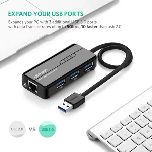 هاب USB3.0 سه پورت یوگرین مدل CR103-20265