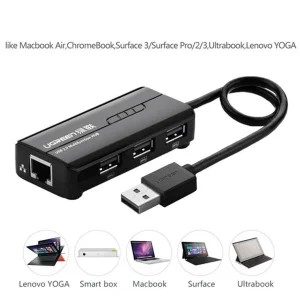 هاب USB3.0 سه پورت یوگرین مدل CR103-20265