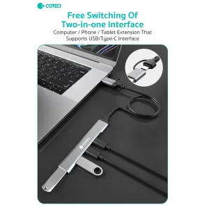 هاب 4 پورت USB/USB-C کوتتسی مدل OF-003