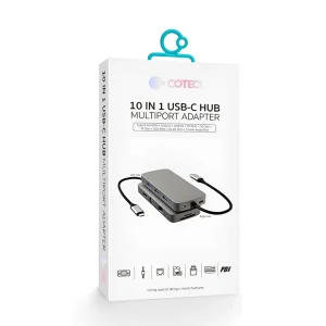 هاب 10 پورت USB-C کوتسی مدل 16012