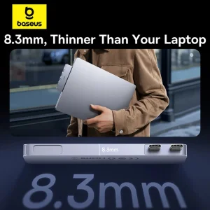 هاب 6 پورت USB-C بیسوس مدل  BS-OH179 Direct Link Type